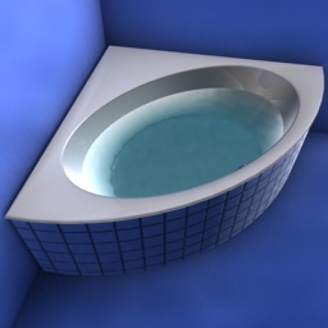 JH-CAD-interior-library glass container with sand in it 3D model_612