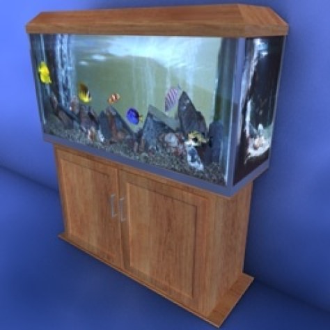 JH-CAD-interior-library glass container with sand in it 3D model_548