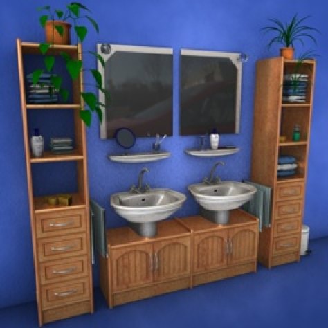 JH-CAD-interior-library glass container with sand in it 3D model_563