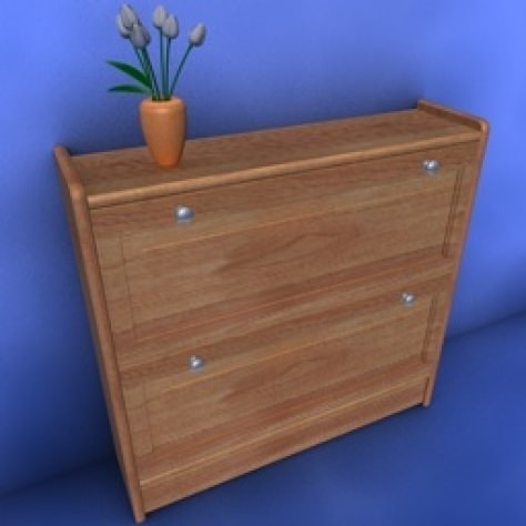 JH-CAD-interior-library glass container with sand in it 3D model_923