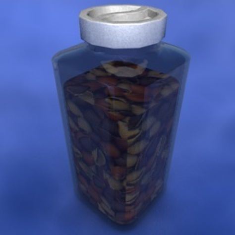 JH-CAD-interior-library glass container with sand in it 3D model_113