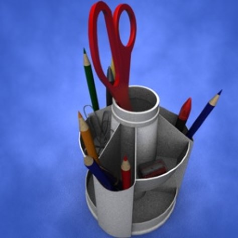 JH-CAD-interior-library glass container with sand in it 3D model_882