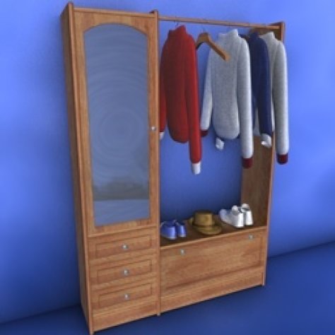 JH-CAD-interior-library glass container with sand in it 3D model_344