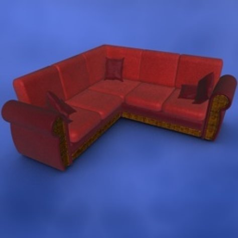 JH-CAD-interior-library glass container with sand in it 3D model_594