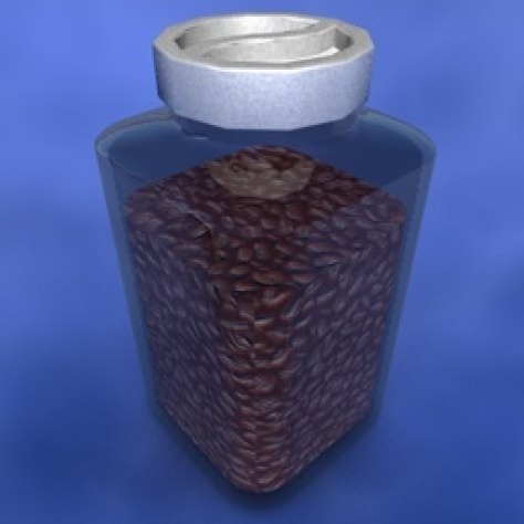JH-CAD-interior-library glass container with sand in it 3D model_472