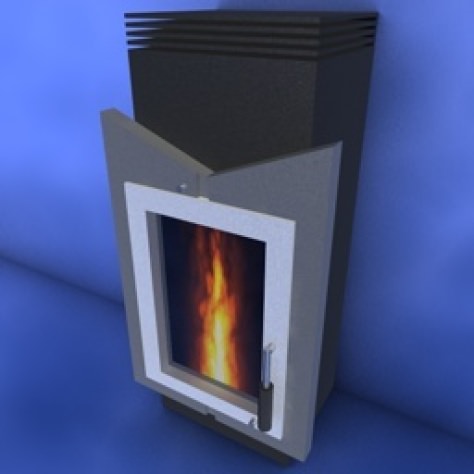 JH-CAD-interior-library glass container with sand in it 3D model_52