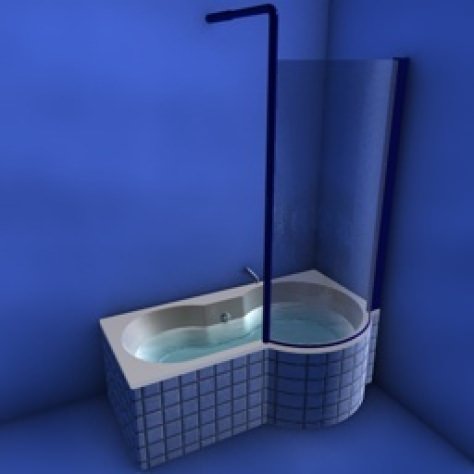 JH-CAD-interior-library glass container with sand in it 3D model_613