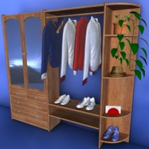 JH-CAD-interior-library glass container with sand in it 3D model_347