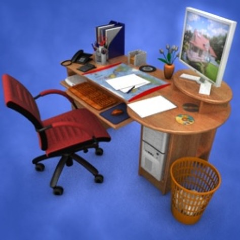 JH-CAD-interior-library glass container with sand in it 3D model_9