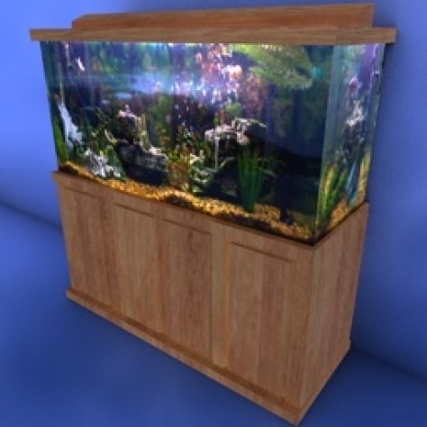 JH-CAD-interior-library glass container with sand in it 3D model_547