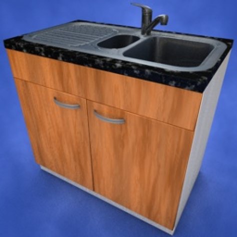 JH-CAD-interior-library glass container with sand in it 3D model_874