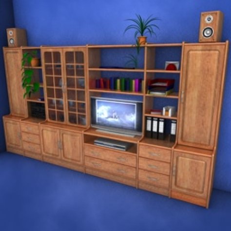 JH-CAD-interior-library glass container with sand in it 3D model_4