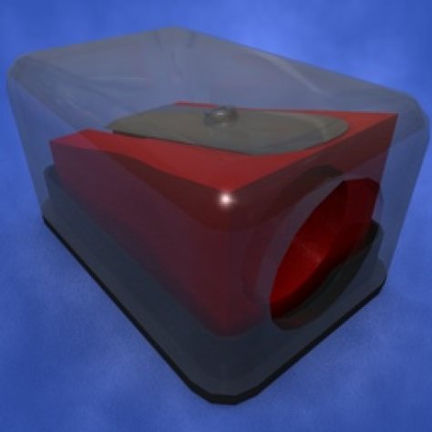 JH-CAD-interior-library glass container with sand in it 3D model_871