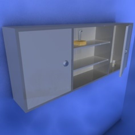 JH-CAD-interior-library glass container with sand in it 3D model_687