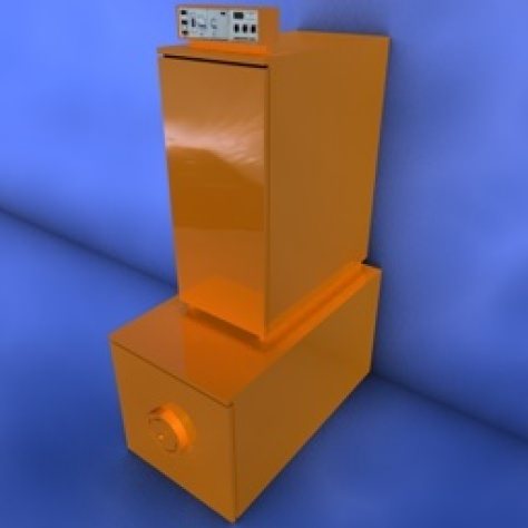 JH-CAD-interior-library glass container with sand in it 3D model_246