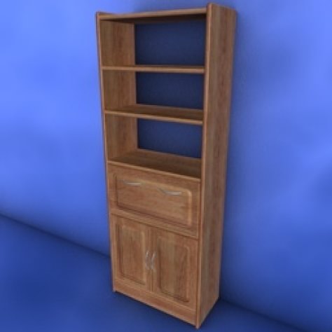 JH-CAD-interior-library glass container with sand in it 3D model_233