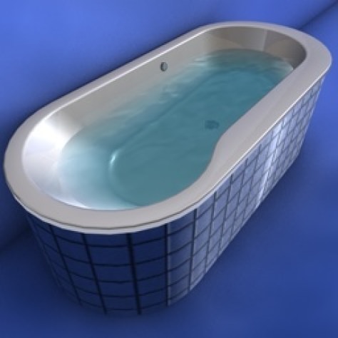 JH-CAD-interior-library glass container with sand in it 3D model_189