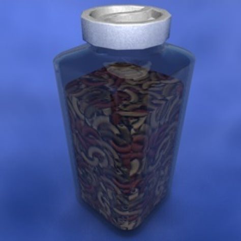 JH-CAD-interior-library glass container with sand in it 3D model_114