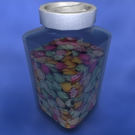 JH-CAD-interior-library glass container with sand in it 3D model_864