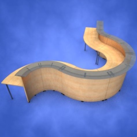 JH-CAD-interior-library glass container with sand in it 3D model_775