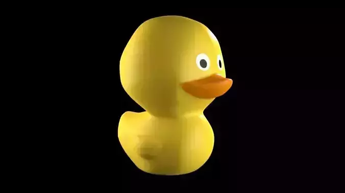 Toy Rubber Duck Low-poly 3D model