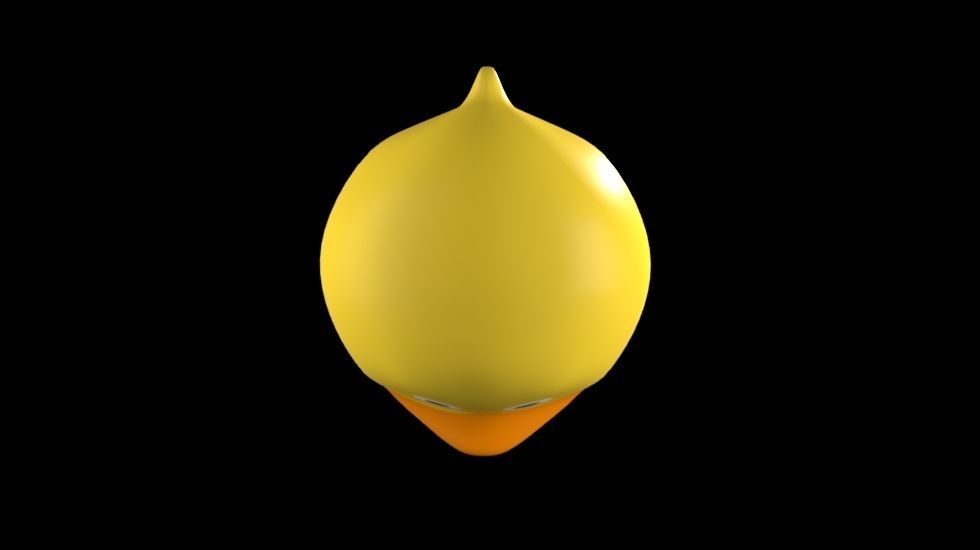 Toy Rubber Duck Low-poly 3D model_3