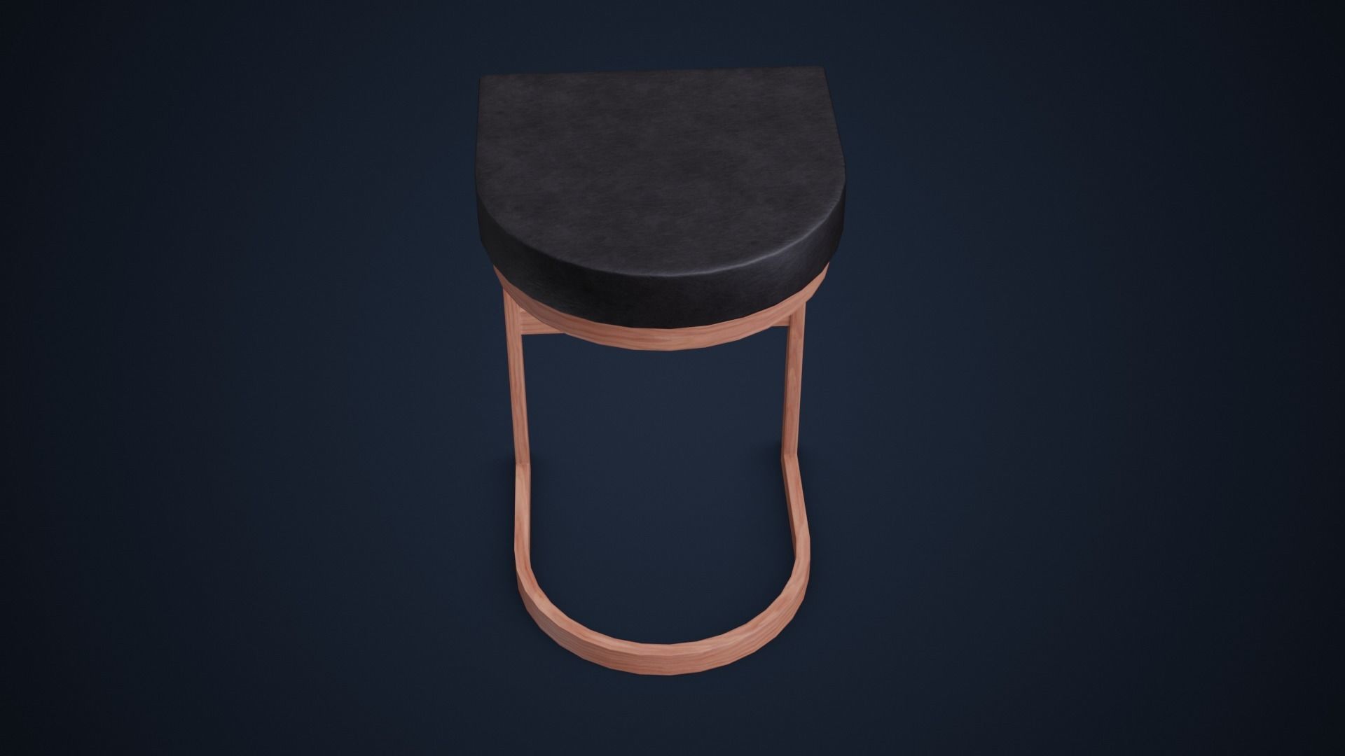Bar Stool PBR Low-poly 3D model_12