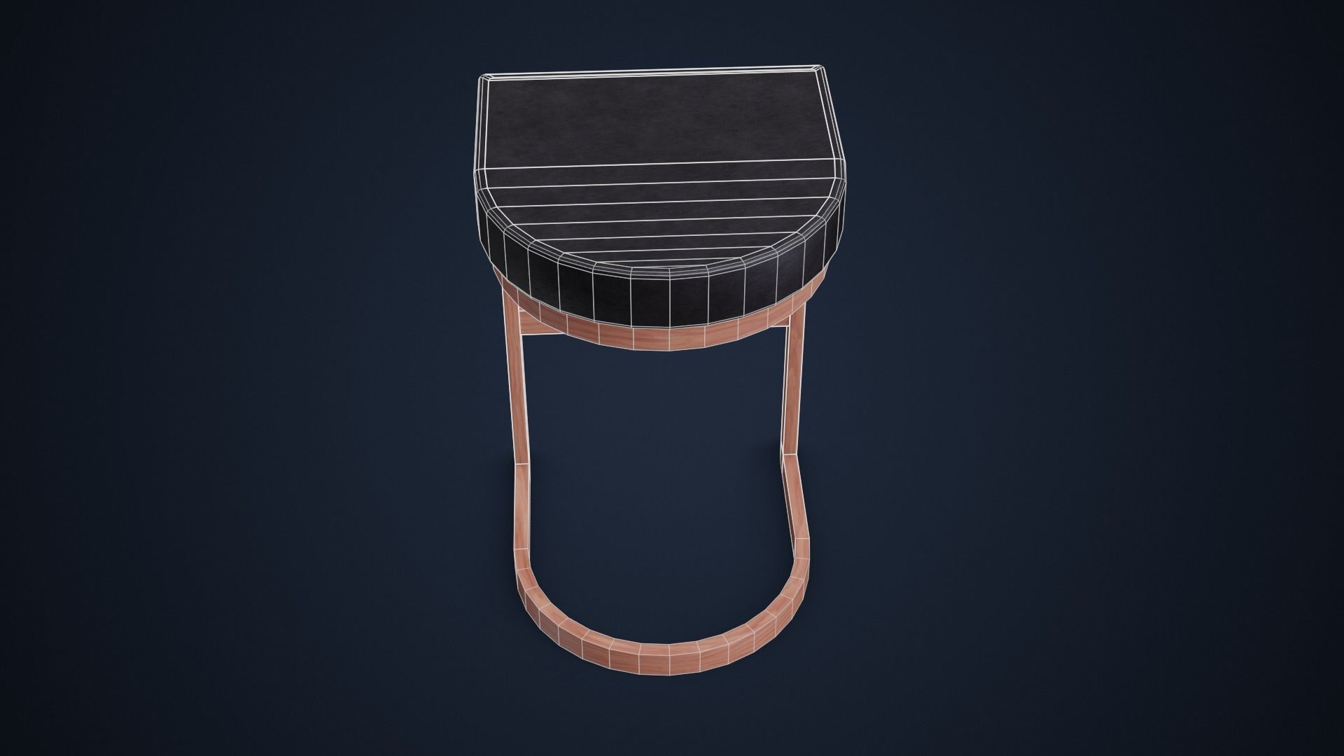 Bar Stool PBR Low-poly 3D model_24