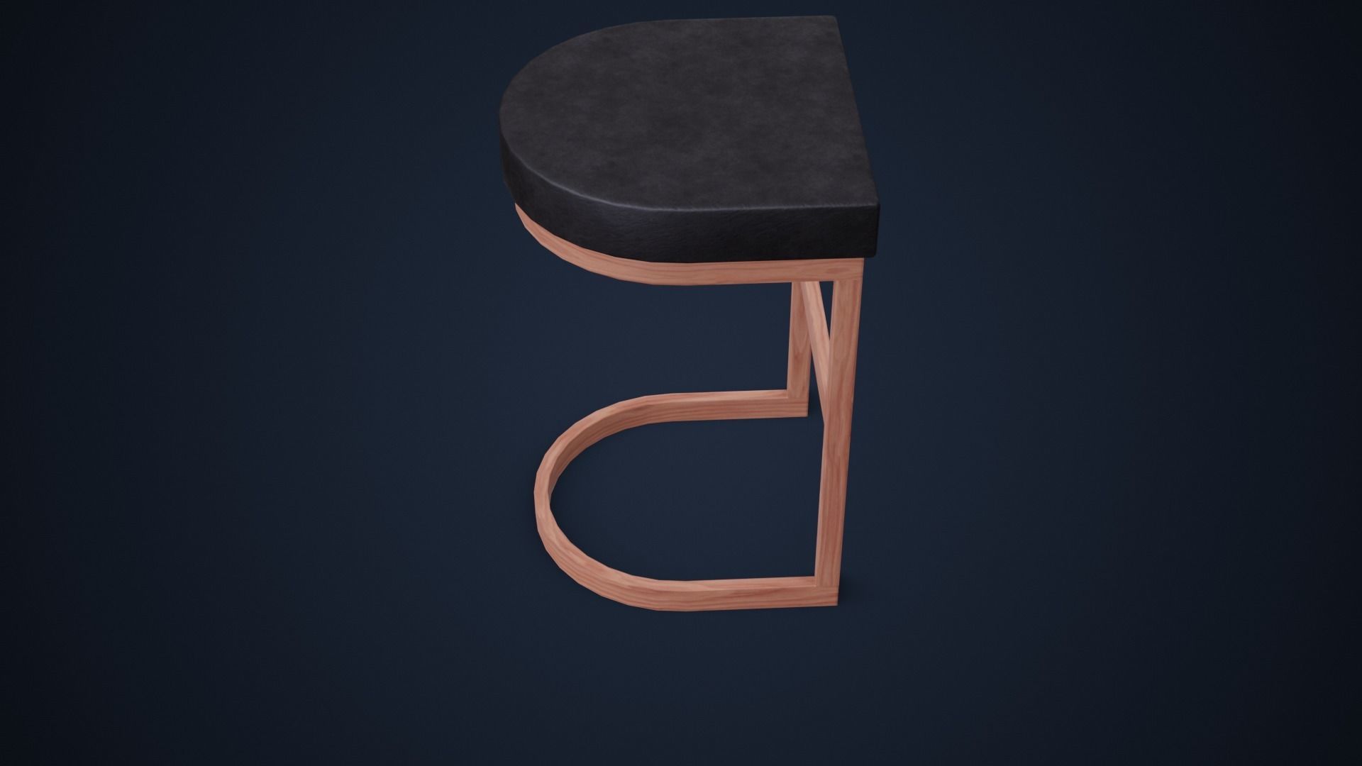 Bar Stool PBR Low-poly 3D model_3