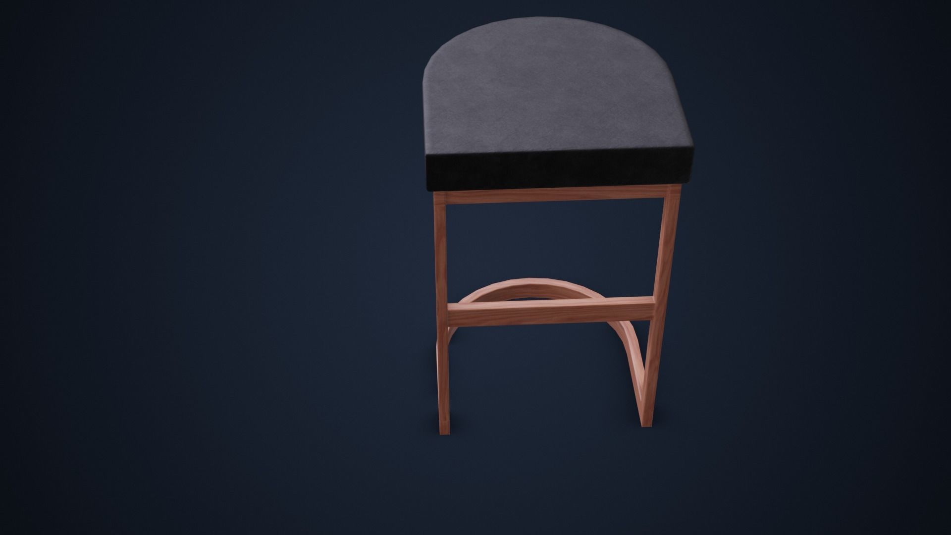 Bar Stool PBR Low-poly 3D model_6
