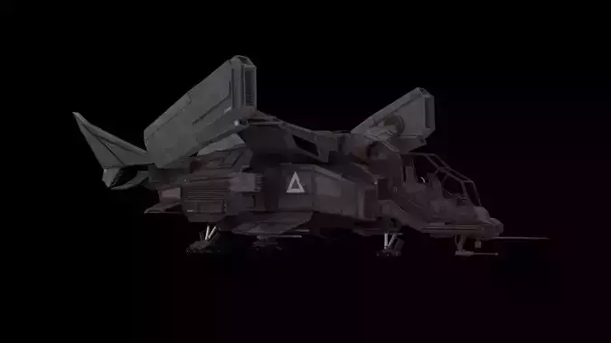 Sci Fi Spaceship - Battle Ship - 3D model