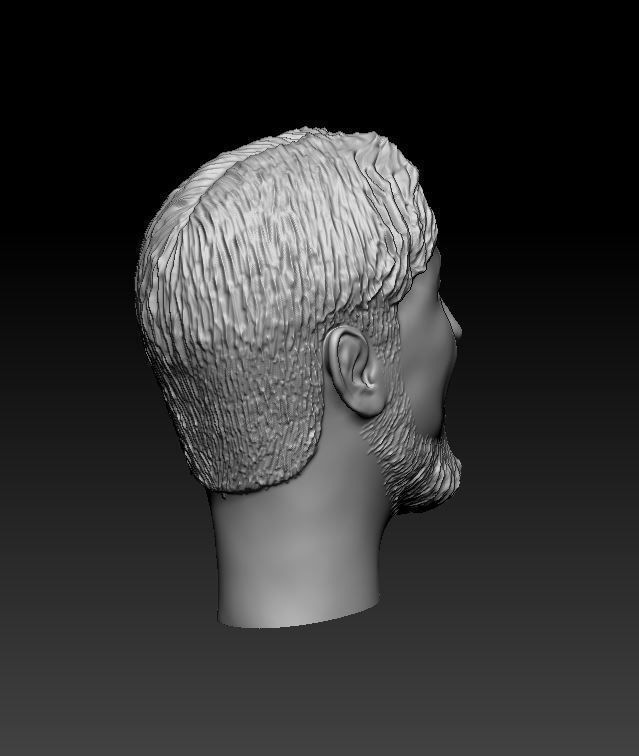 1 person 4 heads 3D print model_11
