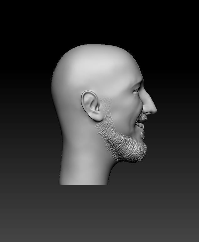 1 person 4 heads 3D print model_20