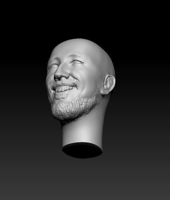 1 person 4 heads 3D print model_22