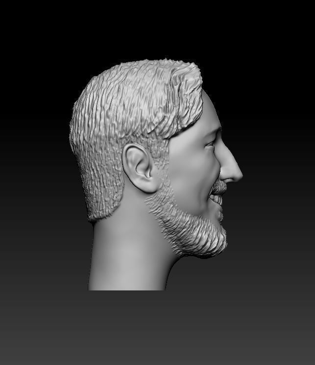 1 person 4 heads 3D print model_8