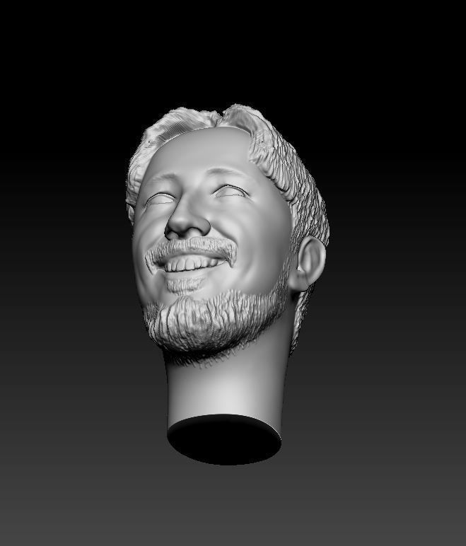 1 person 4 heads 3D print model_10