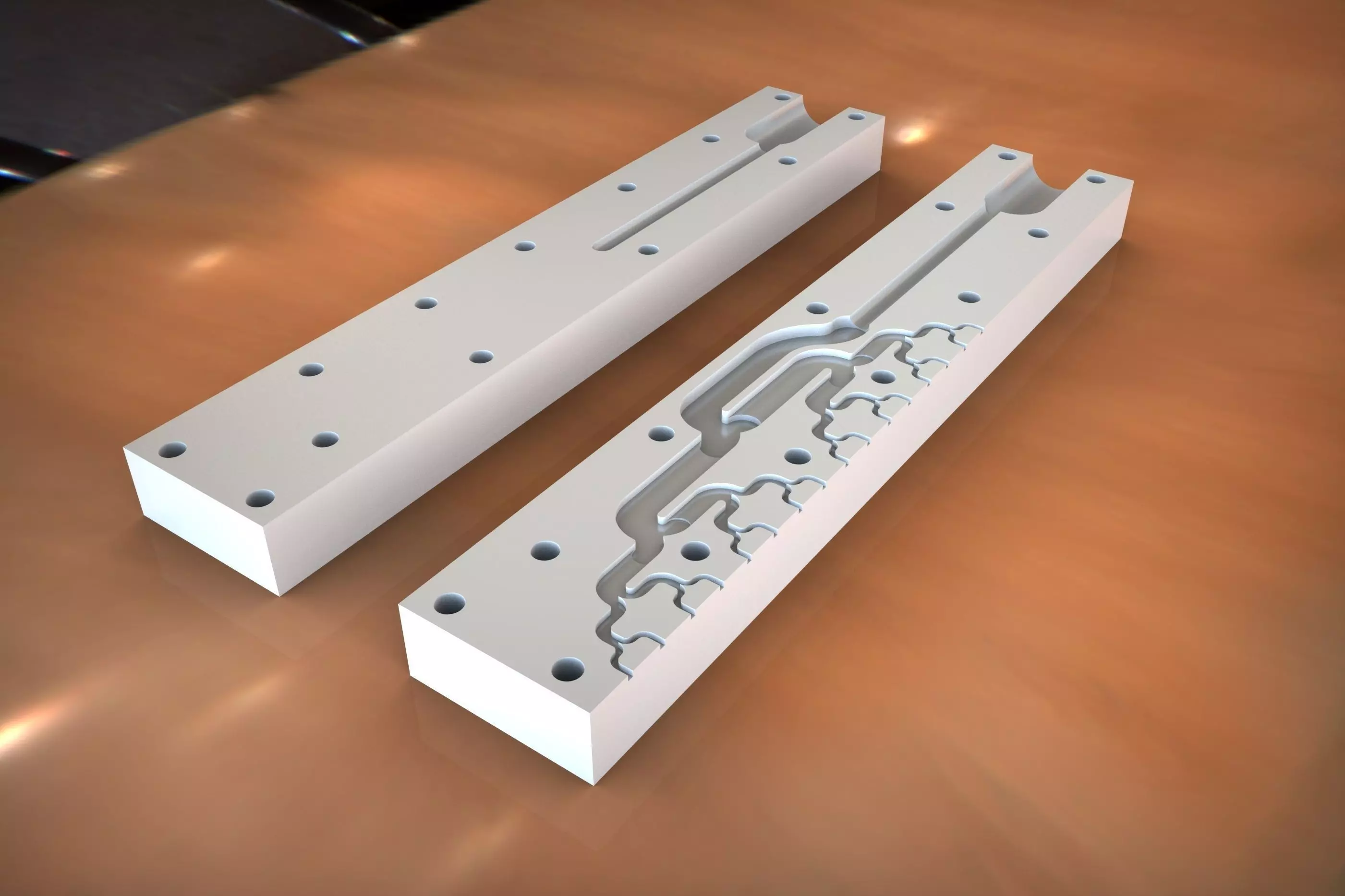 Glue head2One side milling version Free 3D model