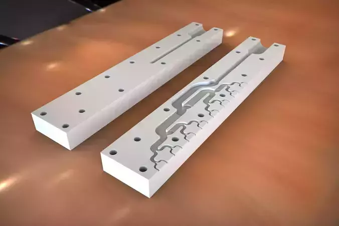 Glue head2One side milling version Free 3D model