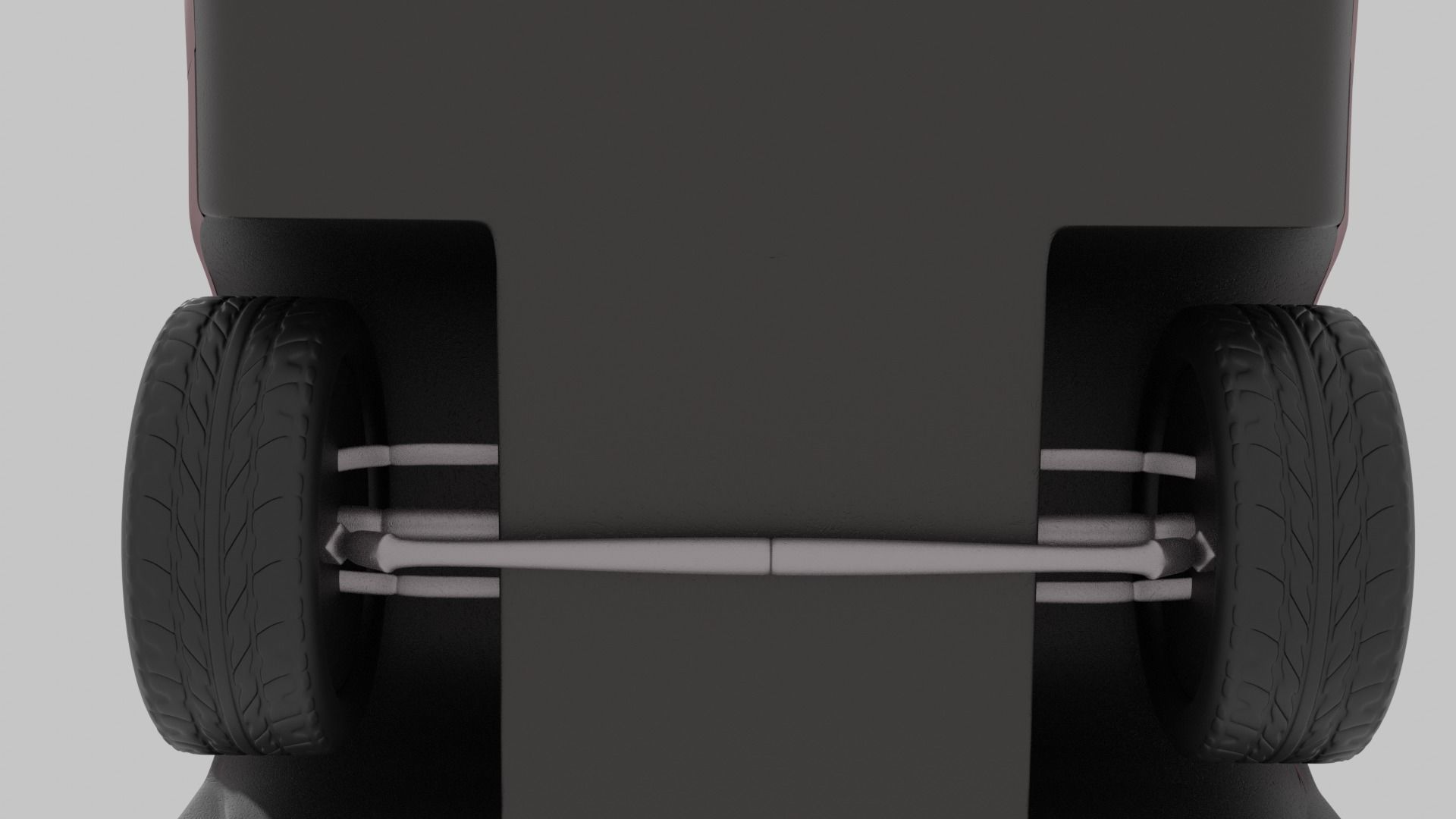 Dodge challenger SRT Hellcat with wheel animation 3D model_6