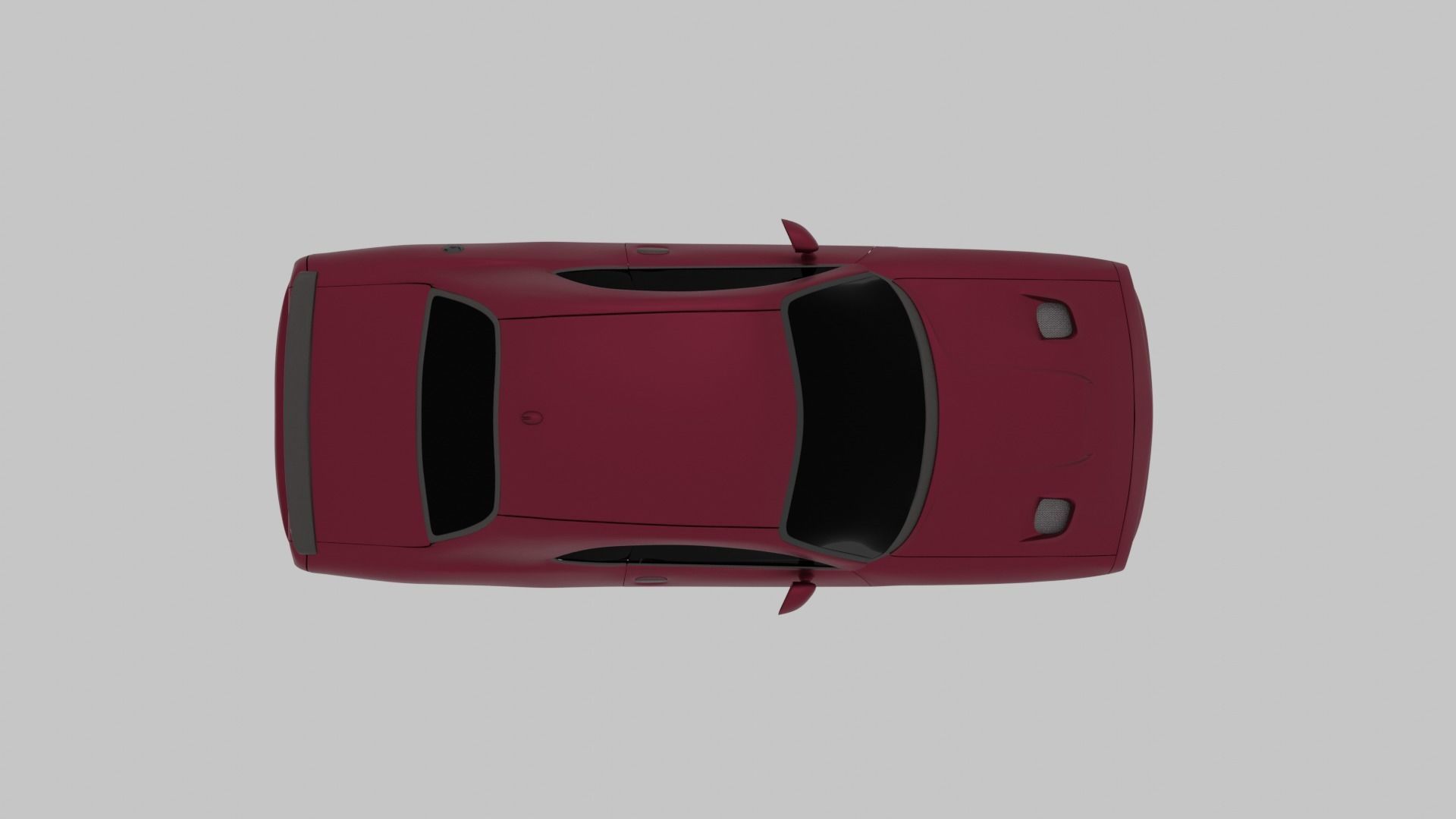 Dodge challenger SRT Hellcat with wheel animation 3D model_4