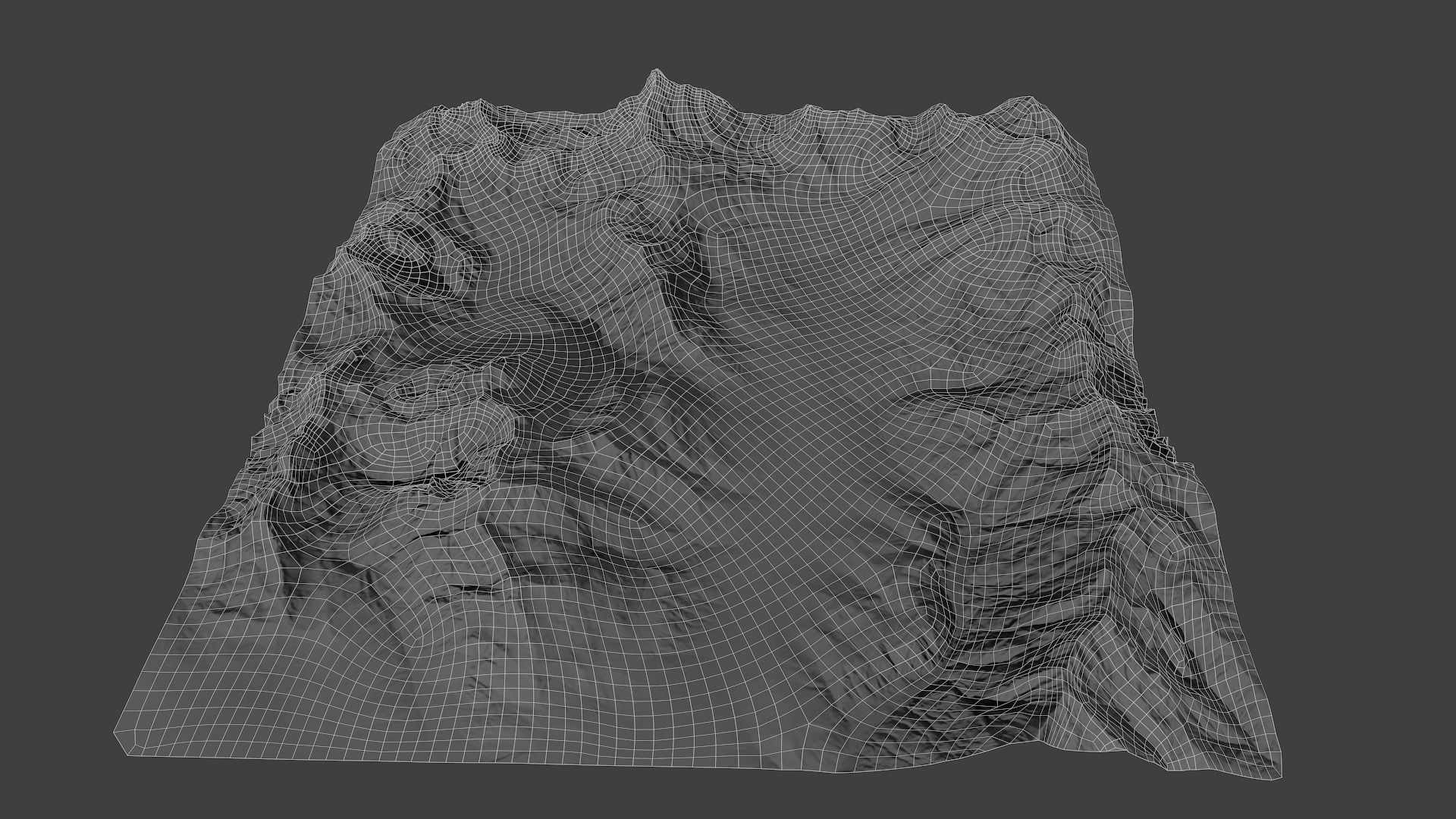 Snow Mountains Low-poly 3D model_8
