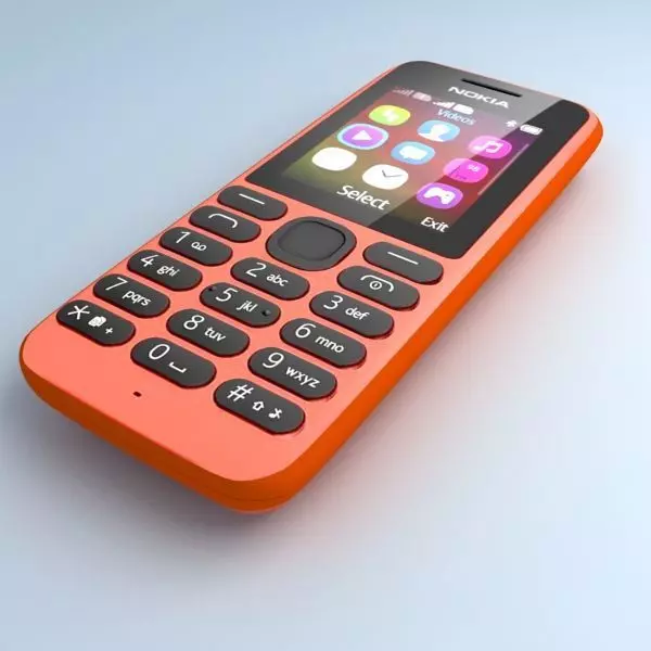 Nokia 103 Red 3D model_0