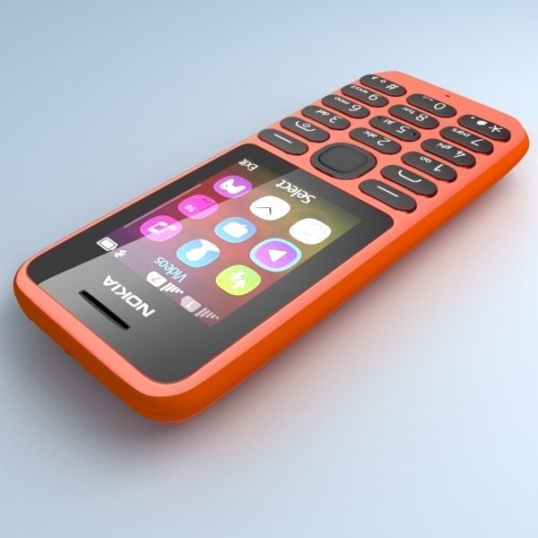 Nokia 103 Red 3D model_5