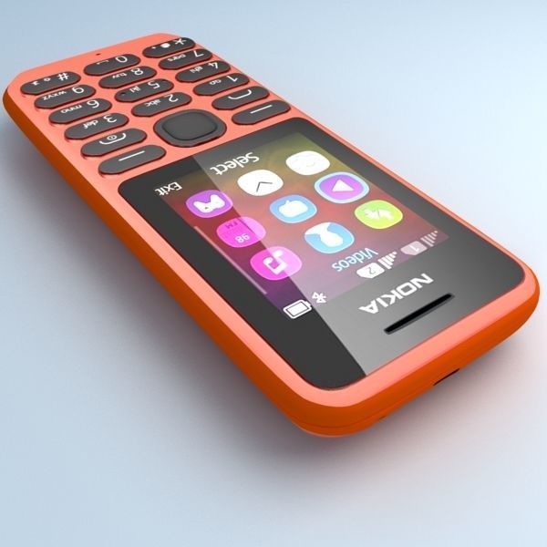 Nokia 103 Red 3D model_3