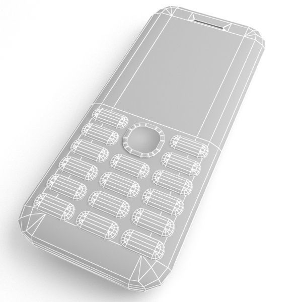 Nokia 103 Red 3D model_9