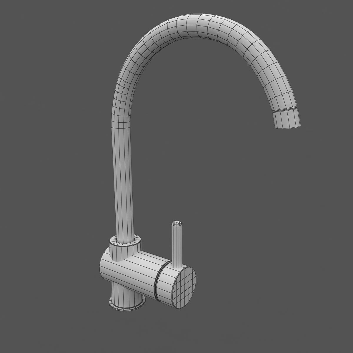 Kitchen Faucet 3D model_3