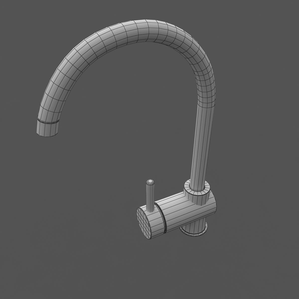Kitchen Faucet 3D model_4