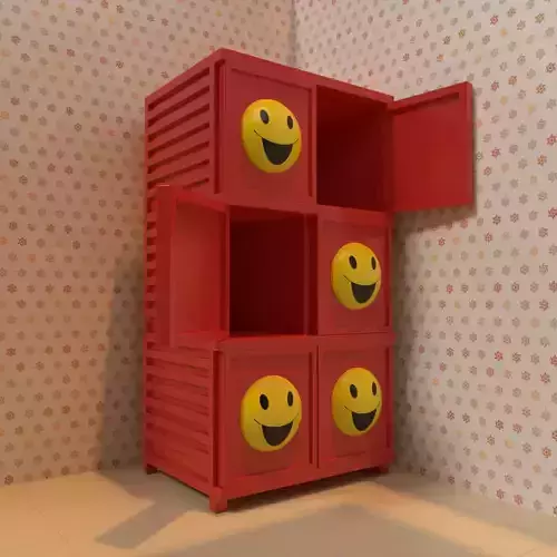 Realistic Plastic Cupboard