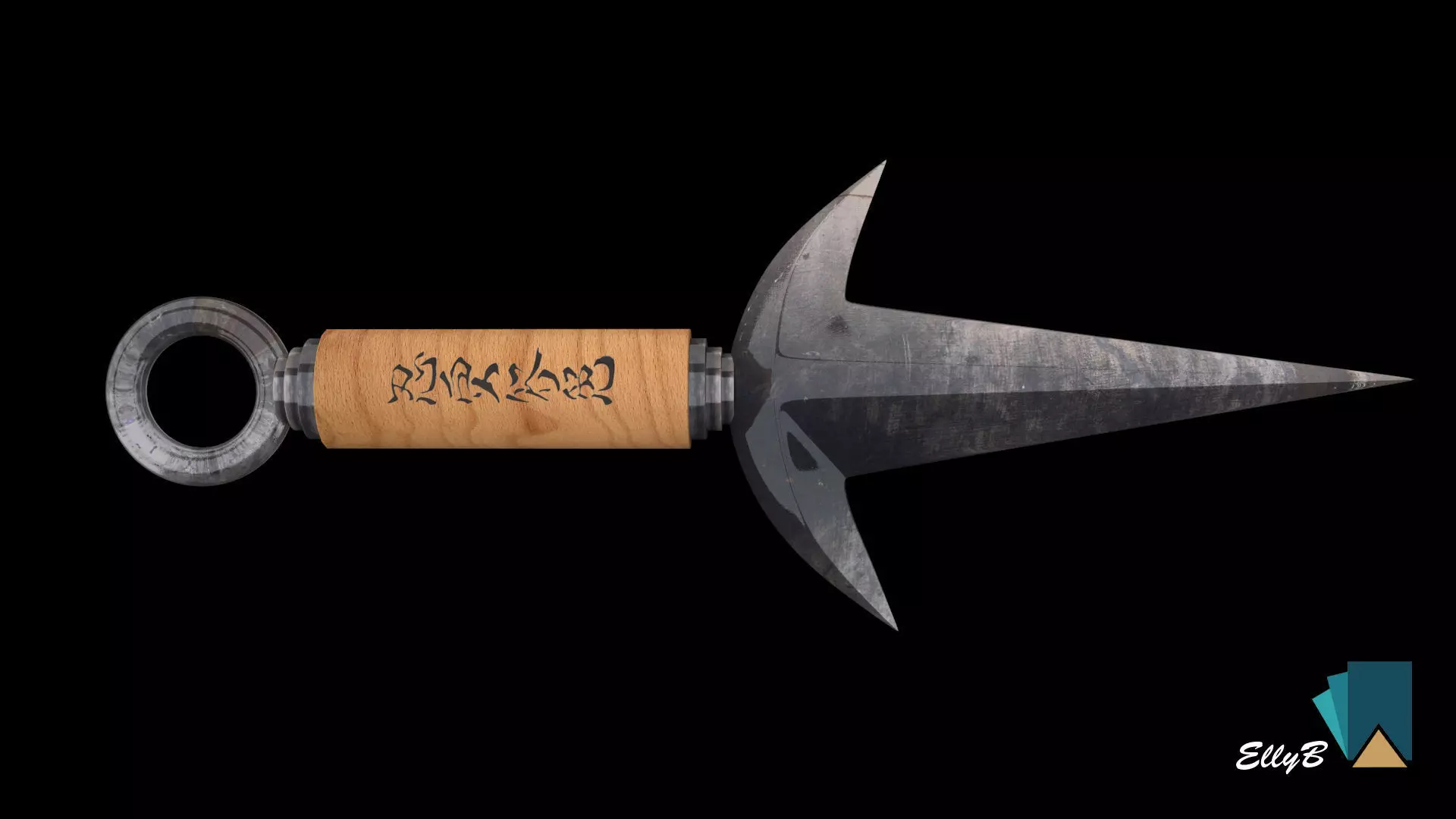 Kunai Minato 3D model_0