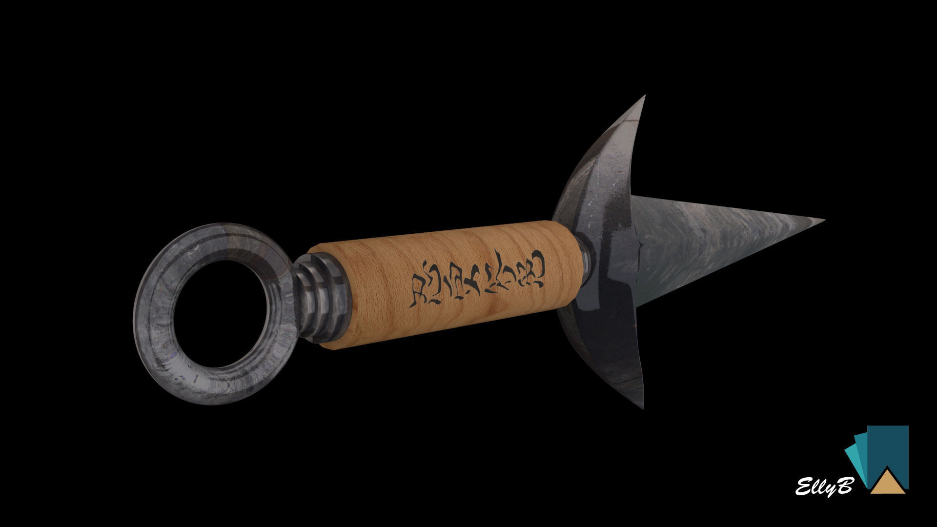 Kunai Minato 3D model_2